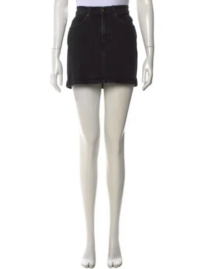 Pre-owned Khaite Mini Skirt In Black