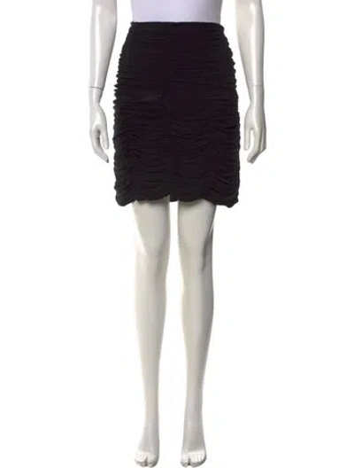 Pre-owned Khaite Mini Skirt In Black