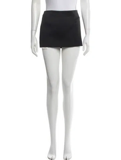 Pre-owned Khaite Mini Skirt In Black