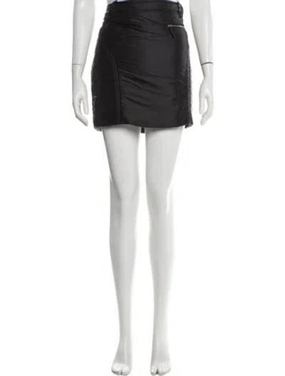 Pre-owned Khaite Mini Skirt In Black