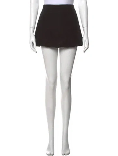 Pre-owned Khaite Mini Skirt In Black