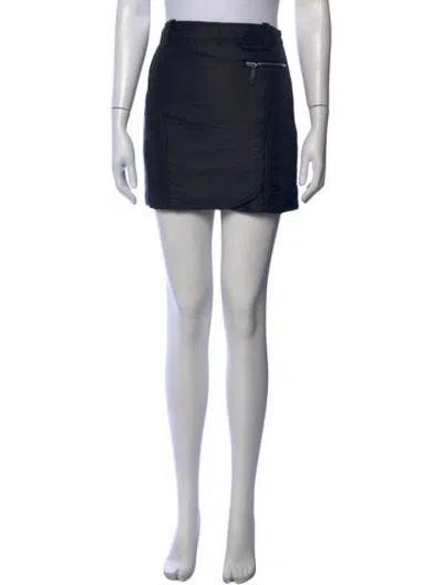 Pre-owned Khaite Mini Skirt In Black