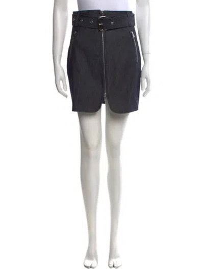 Pre-owned Khaite Mini Skirt In Blue