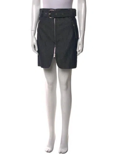 Pre-owned Khaite Mini Skirt In Blue