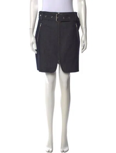 Pre-owned Khaite Mini Skirt In Blue