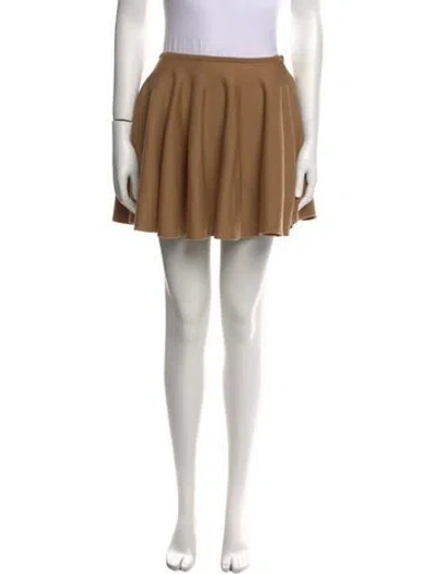 Pre-owned Khaite Mini Skirt In Brown