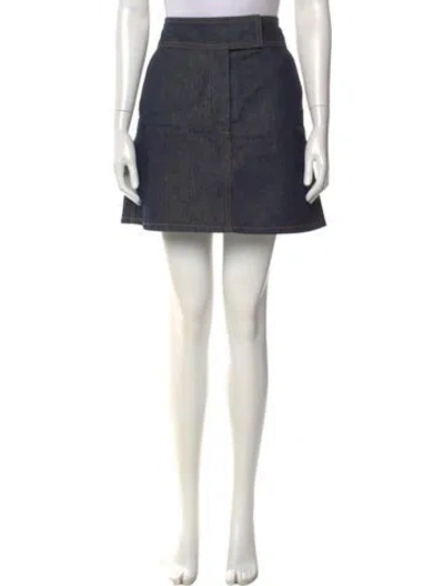 Pre-owned Khaite Mini Skirt In Green