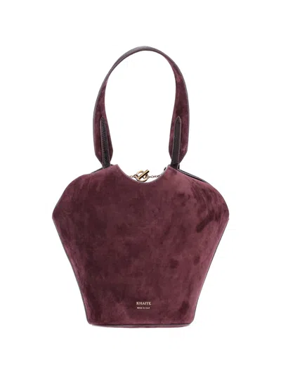 Khaite Mini Tote Bag "lotus" In Red