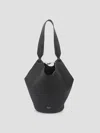 Khaite Mini Tote Handbag With Luxurious Calfskin In Purple