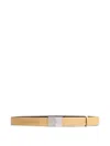 Khaite Minimalist Leather Belt In Neutral