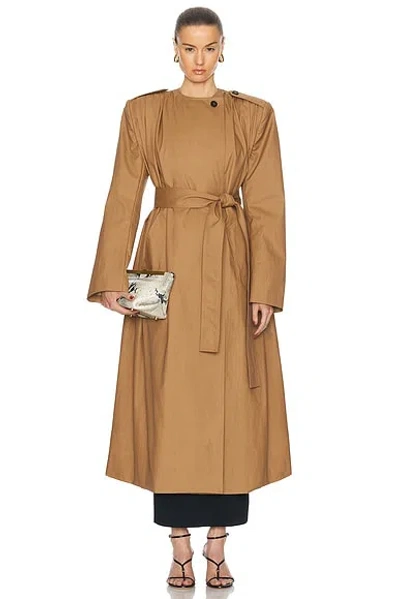 Khaite Minnler Coat In Khaki