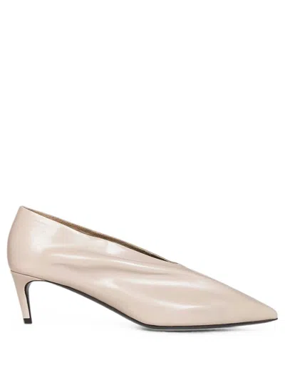 Khaite Miriam 50 Pointed-toe Pumps In Neutral