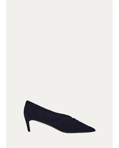 Khaite Miriam 50mm Velvet Pumps In Black