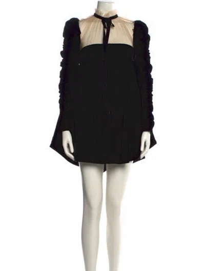 Pre-owned Khaite Mock Neck Mini Dress