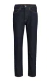 Khaite Farley High-rise Straight-leg Jeans In Blue