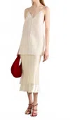Khaite Monina Skirt In Cream In Neutral