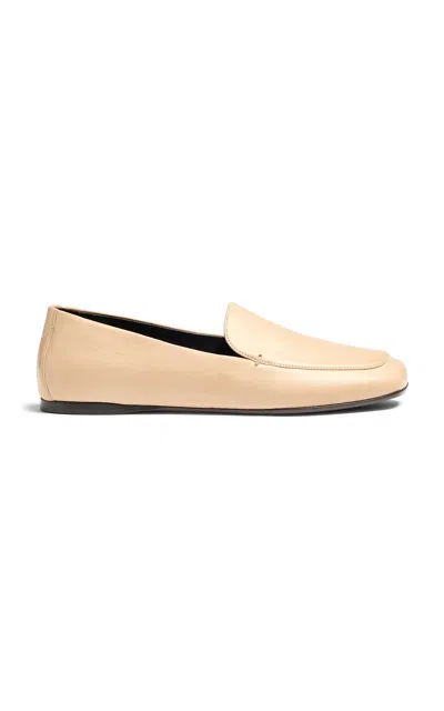 KHAITE MONROE LEATHER LOAFERS 