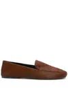 Khaite Monroe Loafer Shoes In Brown