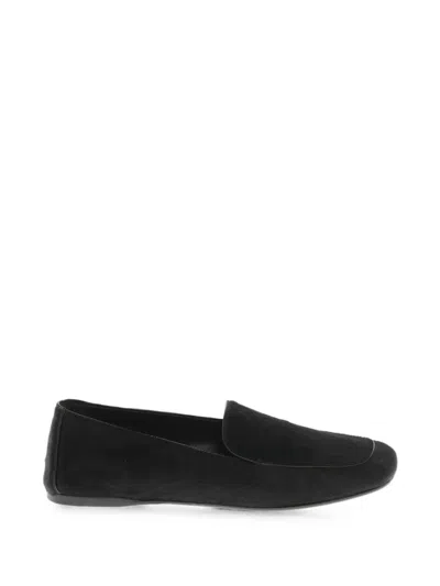 Khaite Monroe Pony Hair Loafers In Black
