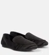 Khaite Square Head Loafer Shoes In Black