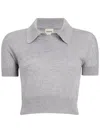 Khaite Morgane Poloshirt In Grau