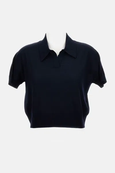 Khaite Morgane Top In Blue
