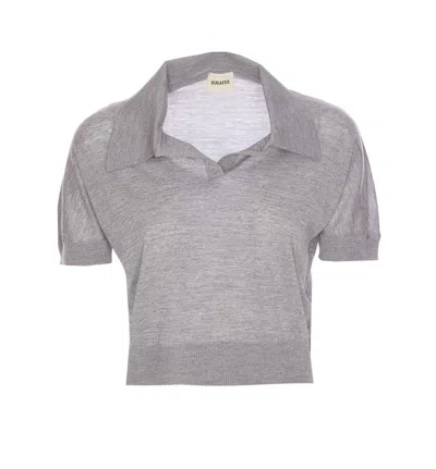 Khaite Morgane Top In Grey
