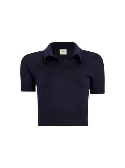Khaite Morgane Top Midnight Navy In Blue