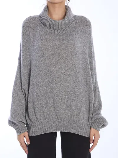 Khaite Morris Roll Neck Jumper In Grey