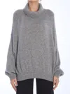 Khaite Morris Roll Neck Jumper In Granite