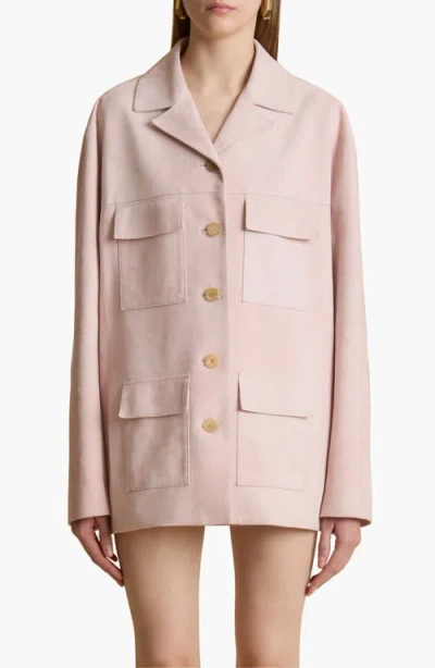 KHAITE KHAITE MORSSON OVERSIZE SUEDE JACKET