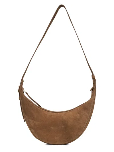 Khaite Mud Small Augustina Hobo Crossbody Bag