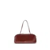Khaite Multicolor Calf Leather Bos Taurus Shoulder Bag In Burgundy