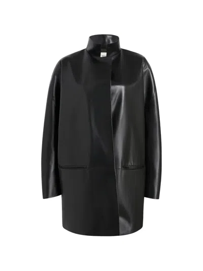Khaite Mura Pocket Coat In Black