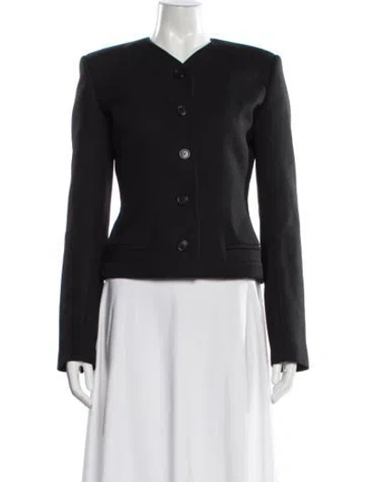 Pre-owned Khaite Nara Jacket Virgin Wool Evening Jacket W/ Tags In Black