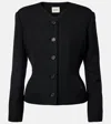 Khaite Nara Wool Jacket In Black