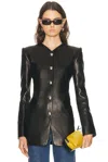 Khaite Naran Button Jacket In Black