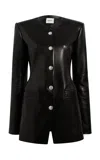 Khaite Naran Tailored Plongé Leather Jacket