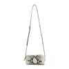 Khaite Mini Kye Snakeskin Embossed Leather Crossbody Bag In Animal Print