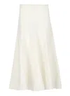Khaite Natural Natural  Silk And Cotton Skirt