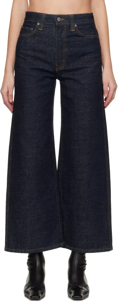 Khaite Navy Delina Jeans In Blue