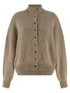 Khaite 'nelya' Cardigan In Neutral