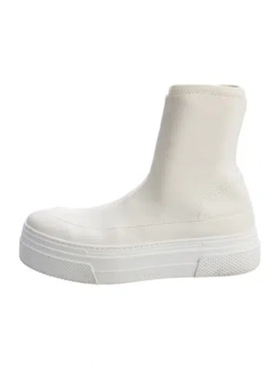 Pre-owned Khaite Neoprene Boots In White