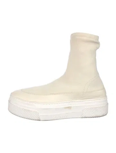 Pre-owned Khaite Neoprene Sneakers In Neutral