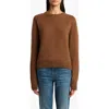 Khaite Nera Cashmere Crewneck Sweater In Brown