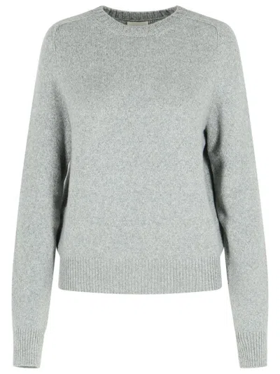 KHAITE 'NERA' GREY CASHMERE SWEATER