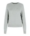 Khaite Nera Crew-neck Cashmere Sweater In Gray