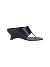 Khaite Black Marlow Sculptural Leather Mules In Black