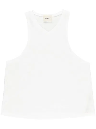 Khaite Netta Tank Top In Neutrals