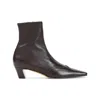 Khaite Nevada Mid-ankle Stretch Leather Boots